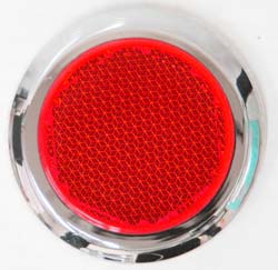 REFLECTOR 53MM RED CHROME RIM