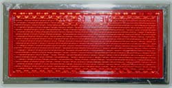 CHROME REFLECTOR RED 44MM X 89MM
