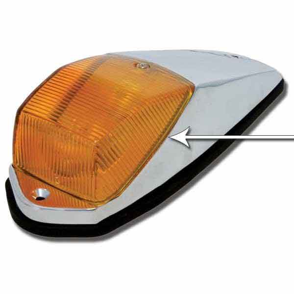 CAB LENS SQUARE SHAPE AMBER