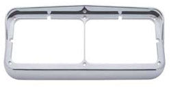 PLASTIC CHROME DUAL HEADLAMP BEZEL EACH