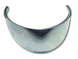 HEADLAMP VISOR STAINLESS STEEL 5-3/4IN