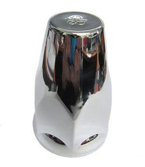 NUT COVER CHROME PLASTIC SCREW ON STYLE