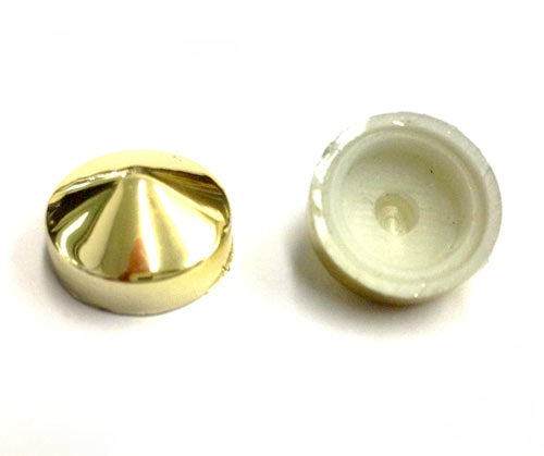 SCREW COVER  POINTED 14MM GOLD x10