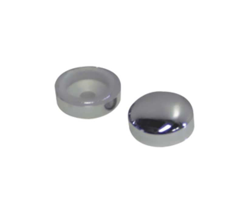 SCREW COVER  DOME 16MM CHROME x10