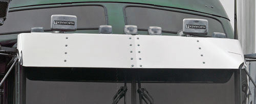 STAINLESS SUNVISOR WITH 13INCH DROP K/W