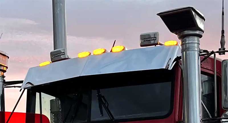 STAINLESS SUNVISOR TO SUIT T900 BOLTLESS