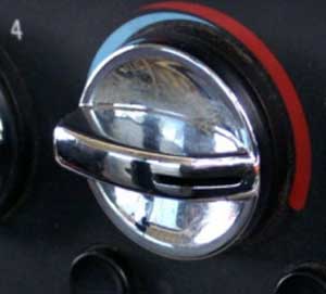 CHROME KNOB FOR AIR CONDITIONER KENWORTH