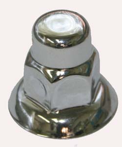 CHROME NUT COVER 1 5/16IN FLAT TOP