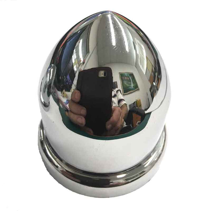 NUT COVER CHROME PLASTIC DOME REAR 41MM