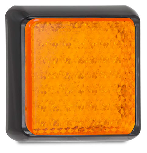 LED REAR INDICATOR BLACK BASE 12/24V