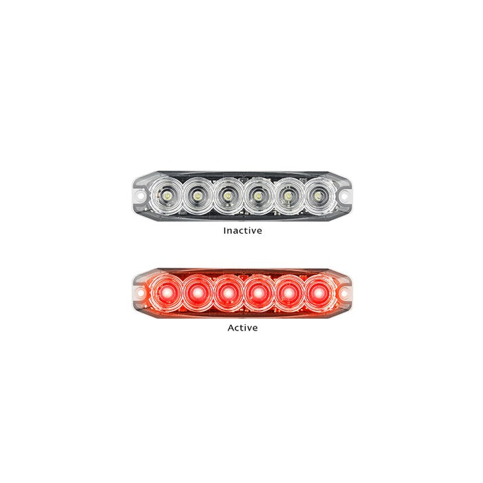 LED EMERGENCY FLASHING LAMP RED 12/24V