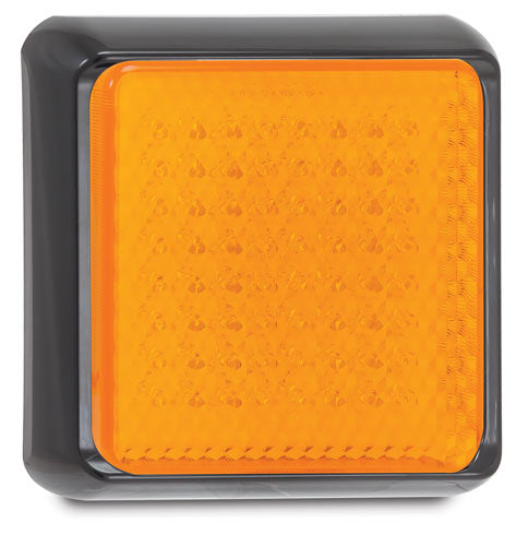 LED REAR INDICATOR BLACK BASE 12/24V