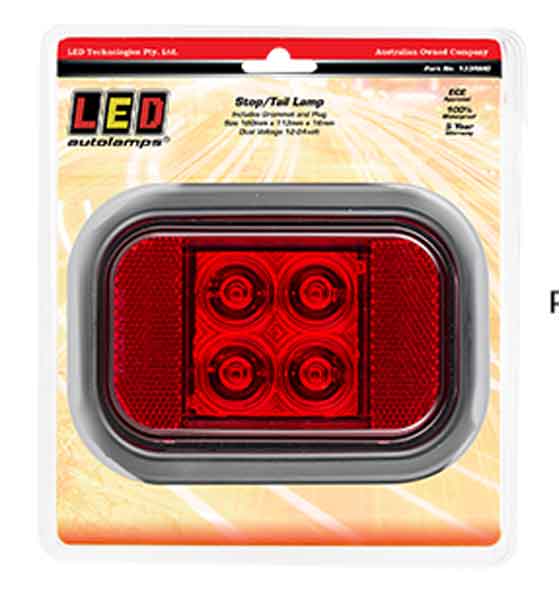 LED STOP/TAIL WITH REFLECTOR 12/24V
