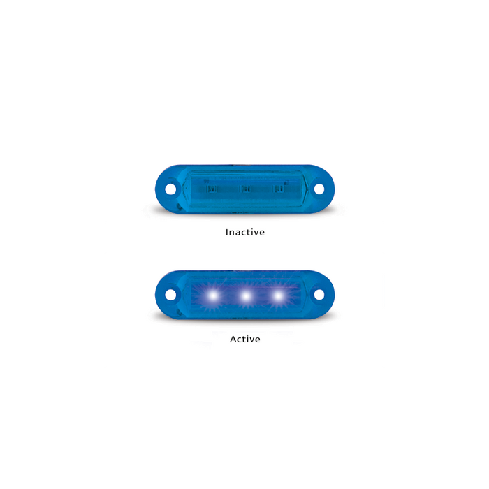 LED MARKER LAMP BLUE TWIN PACK 12V ONLY