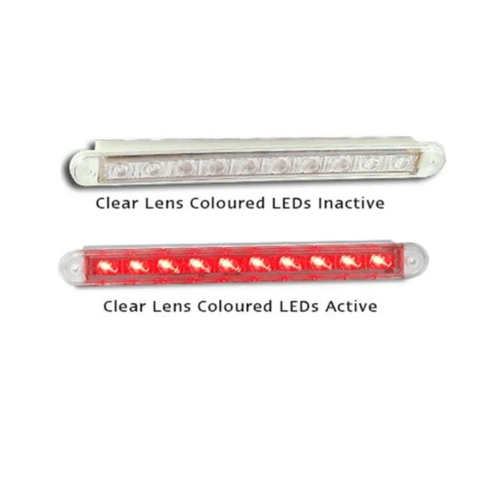 STOP/TAIL STRIP LAMP, CLEAR LENS, 12VOLT