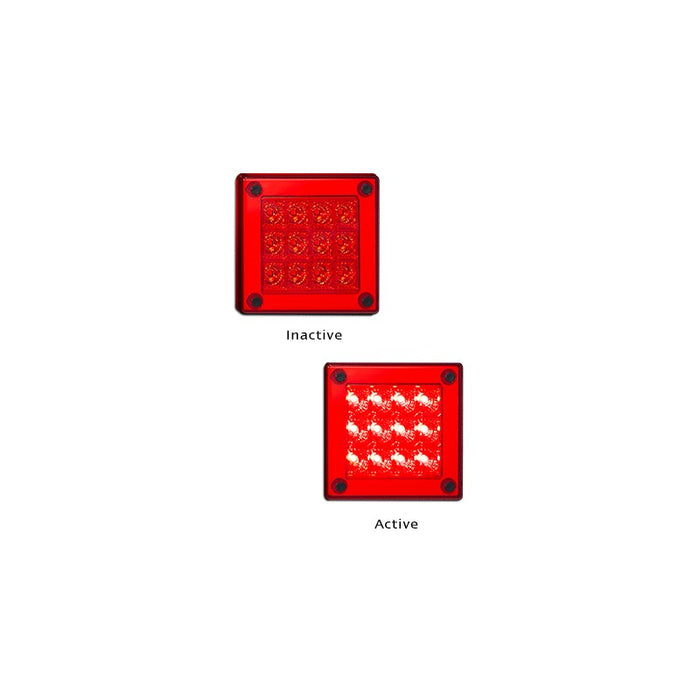 LED SMALL REAR STOP/TAIL RED 12/24V