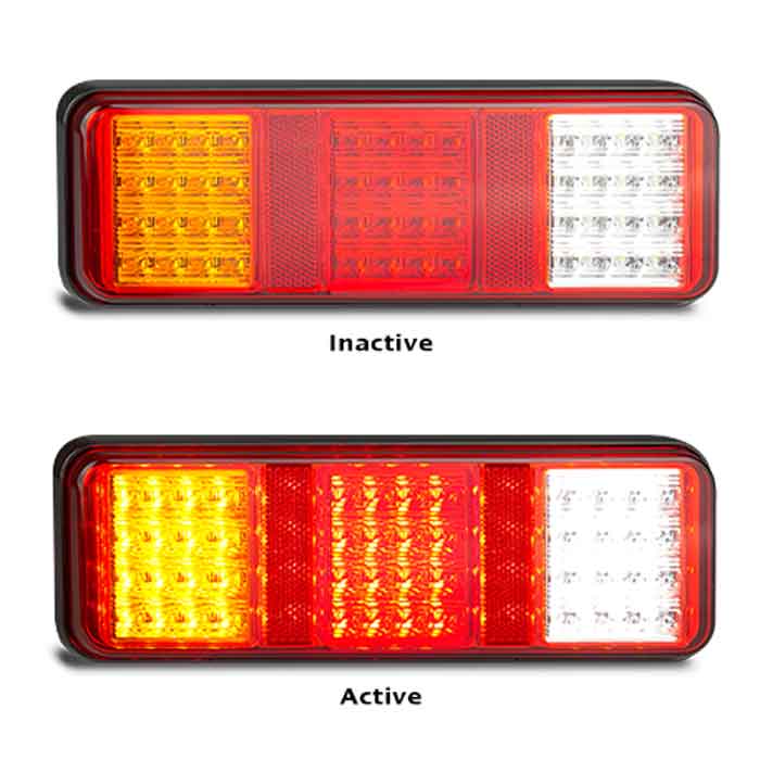LED STOP/TAIL/IND/REV COMBO LAMP 12/24V