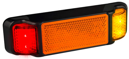LED SIDE MARKER LAMP RED/AMBER 12/24V