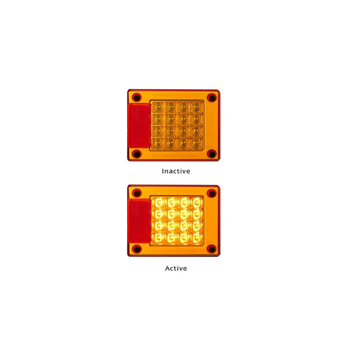 LED MEDIUM REAR INDICATOR AMBER 12/24V