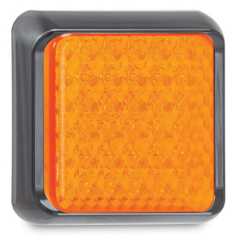 LED REAR INDICATOR  BLACK BASE 12/24V