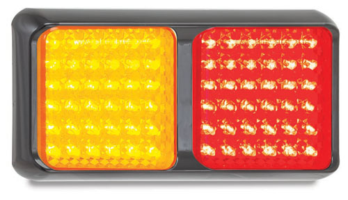 LED TAIL LAMP 2 CELL BLACK BASE 12V ONLY