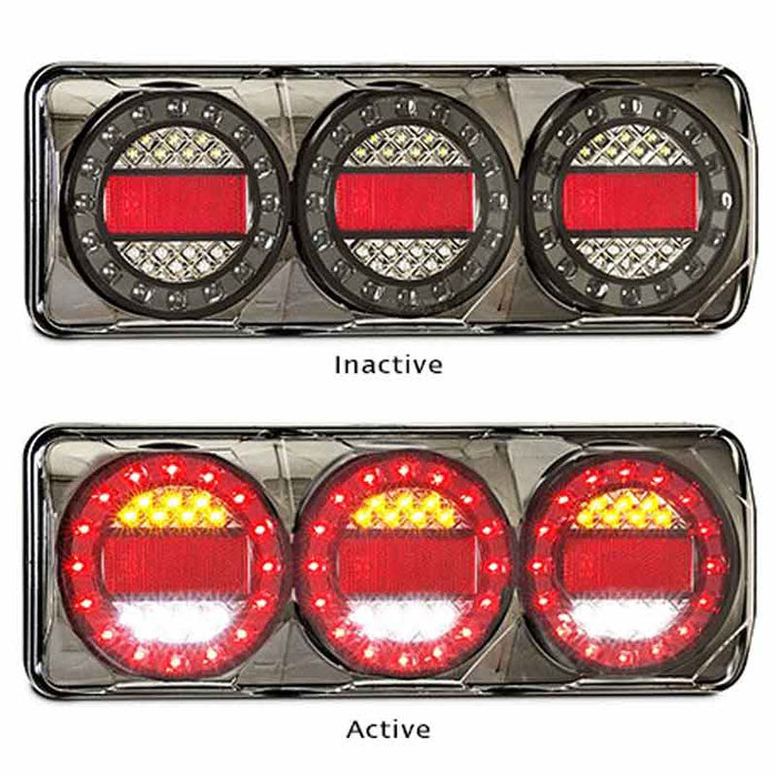 LED MAXILAMP BLACK CHROME 3 CELL