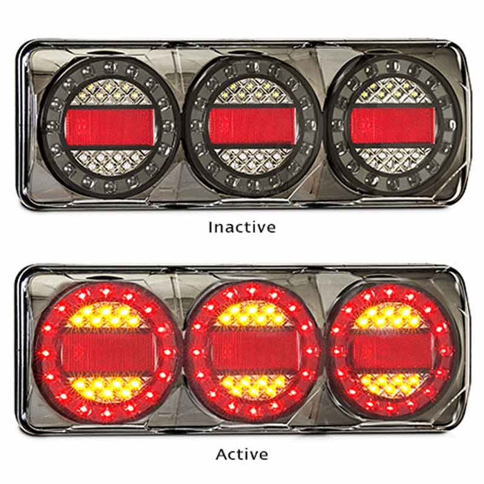 LED MAXILAMP BLACK CHROME 3 CELL