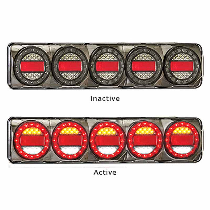LED MAXILAMP BLACK CHROME 5 CELL