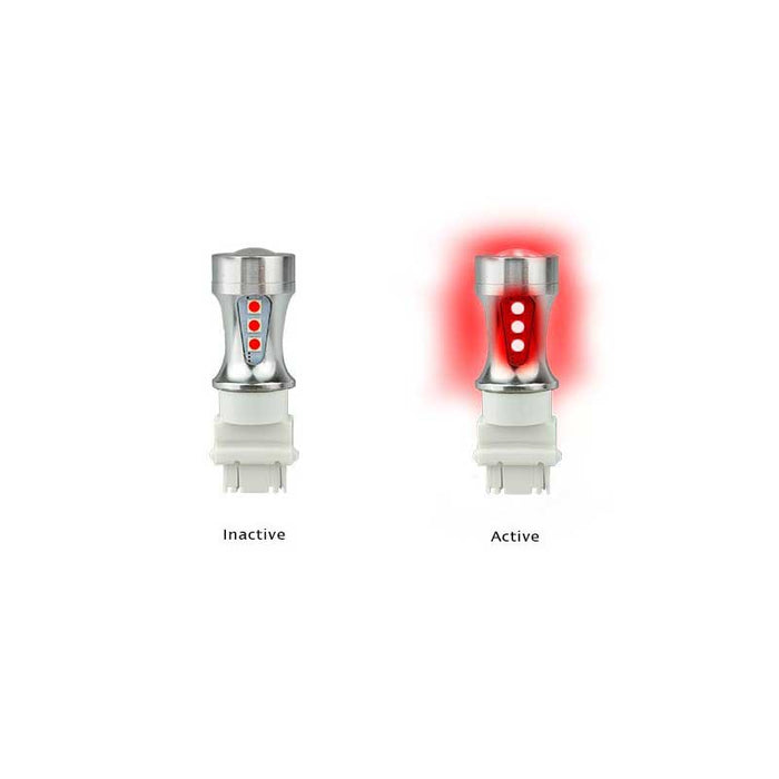 WEDGE BULB T20 RED STOP/TAIL 12-24 VOLT