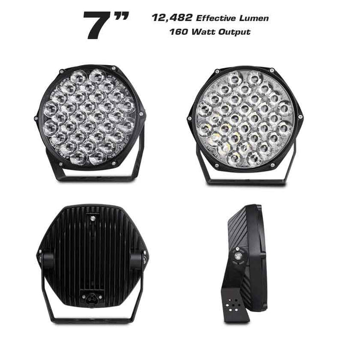TIR OPTICS LED TWIN DRIVING LAMP KIT 7IN