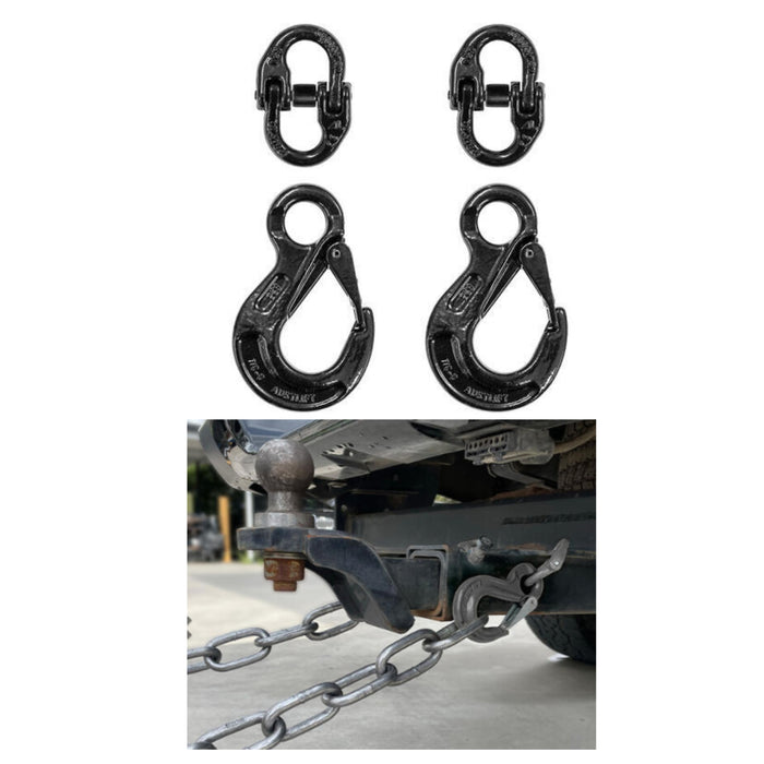 TOWBAR TRAILER SAFETY KIT 6MM BLACK