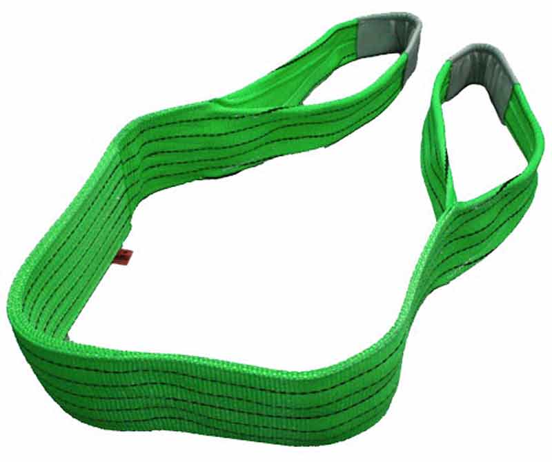 POLYESTER FLAT SLING GREEN 2 METRE