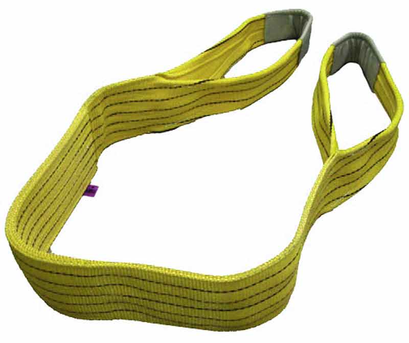 POLYESTER FLAT SLING YELLOW 1 METRE
