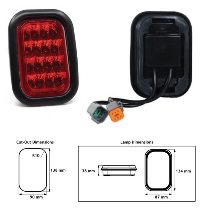 LUCIDITY RECTANGULAR STOP/TAIL LED LINK