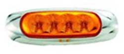 LUCIDITY LED SIDE MARKER CLEAR/AMBER 12/
