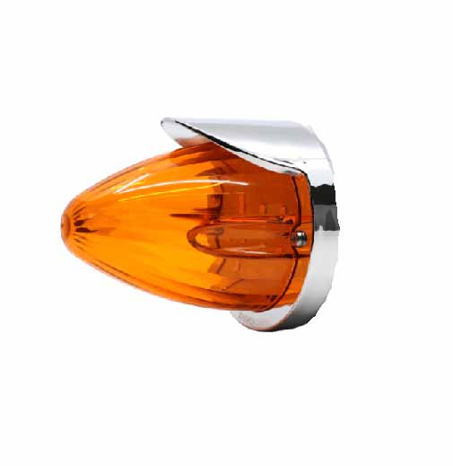LED MARKER LAMP AMBER/AMBER W VISOR