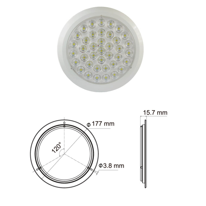 LUCIDITY ROUND INTERIOR LAMP 12/24V