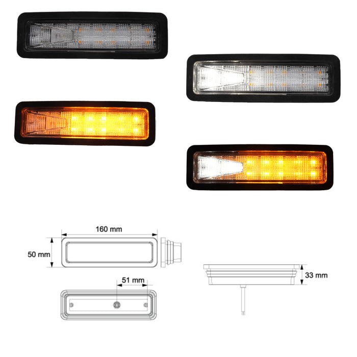BULLBAR LED INDIC/PARK LAMP RUBBER MOUNT