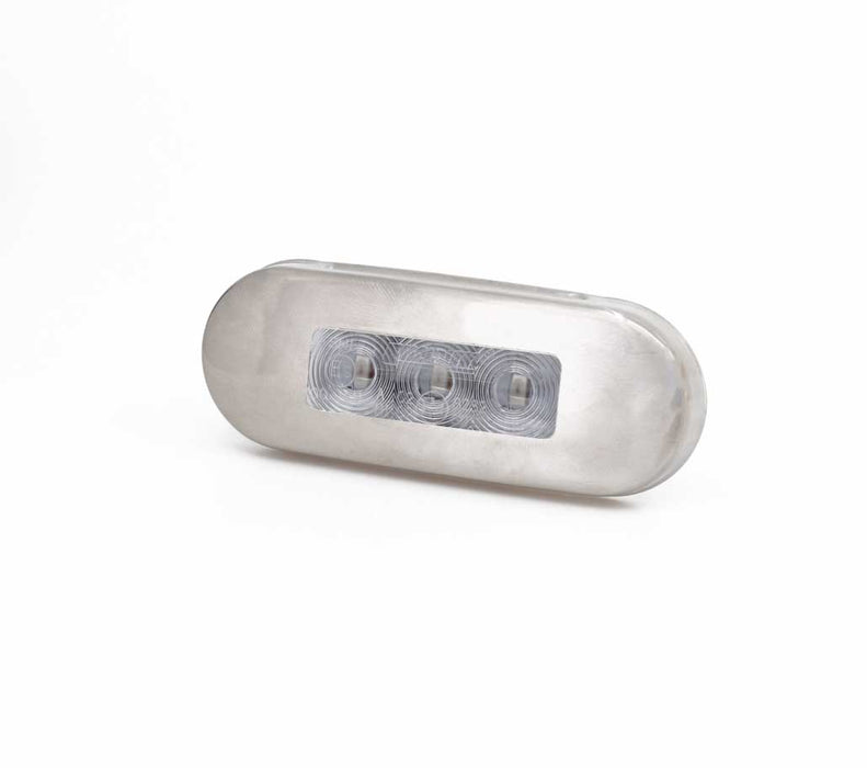 LUCIDITY MARKER CLEAR/RED STAINLESS BULK