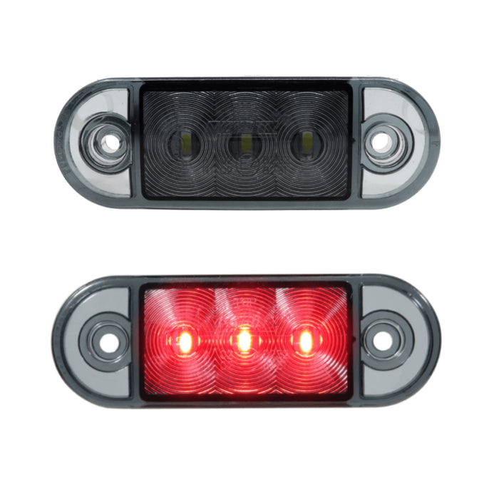 LED MARKER SMOKEY CLEAR/RED