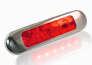 LUCIDITY MARKER CLEAR/RED STAINLESS