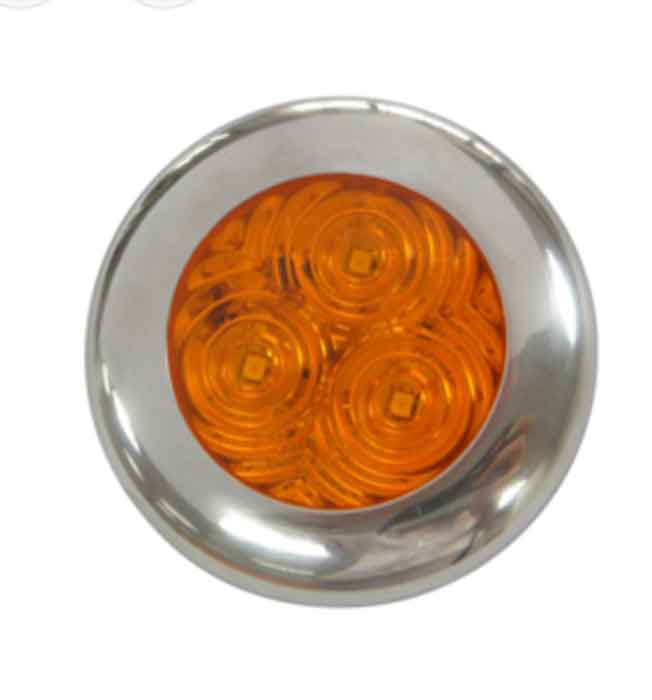 LUCIDITY ROUND MARKER LAMP CLEAR/AMBER