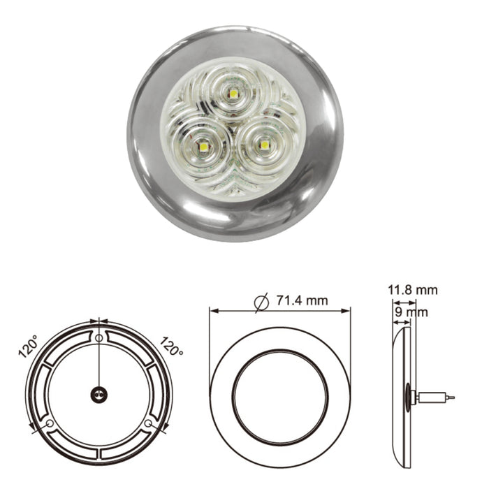 LUCIDITY ROUND MARKER LAMP WHITE