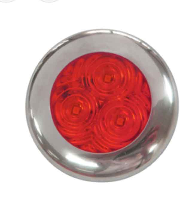 LUCIDITY ROUND MARKER LAMP RED/RED