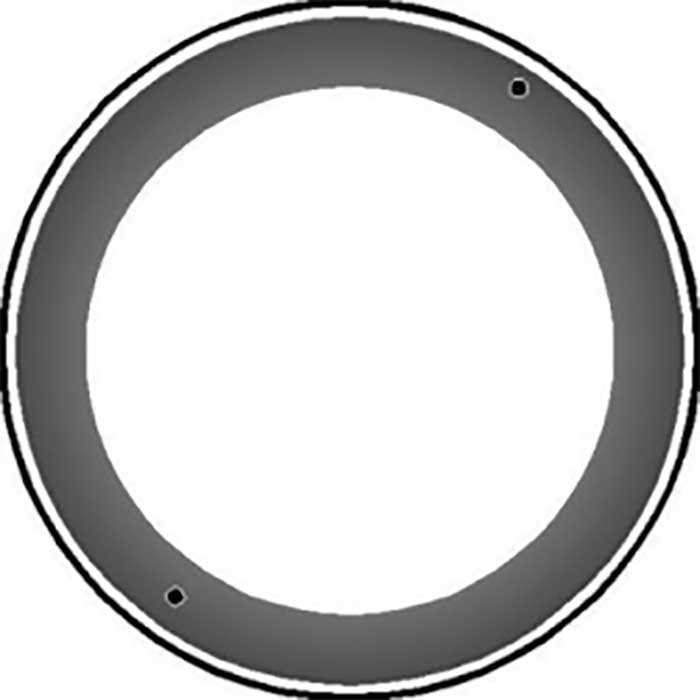 CHROME SURROUND FOR REAR TAIL LAMPS 4IN