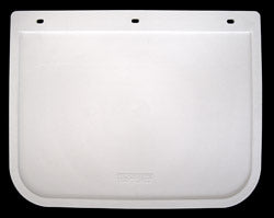 MUDFLAP WHITE 13IN DROP X 17IN WIDE