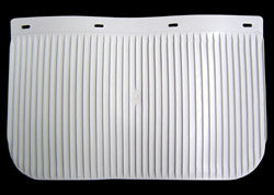 MUDFLAP WHITE RIBBED 15IN LONG X 24IN W