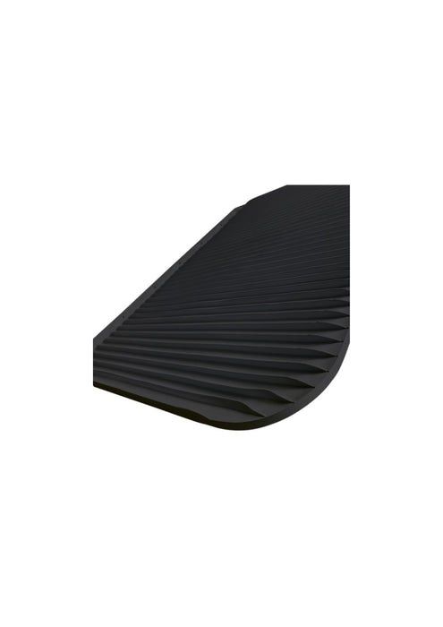 MUDFLAP BLACK ANTISPRAY RIBS 18IN X 24IN
