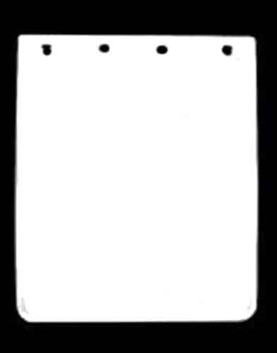 MUDFLAP WHITE 24IN DROP X 18IN WIDE