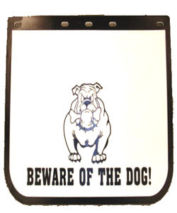 MUDFLAP 745MM X 610MM BEWARE OF THE DOG